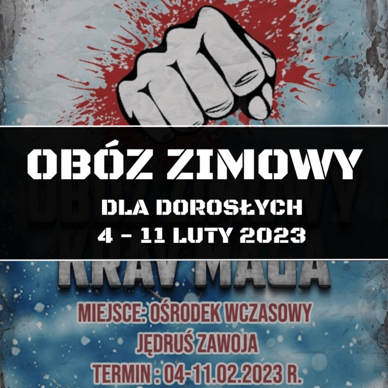 2023 ZIMOWY OBÓZ KRAV MAGA DLA DOROSŁYCH